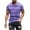 Purple, variant on Maean Big and Tall Shirts for Mens Short Sleeve Crewneck Striped Tshirts Summer Casual Tee Tops
