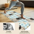 thumbnail image 4 of Pug with Crown Hot Yoga Mat Towel Non Slip for Hot Yoga - Quick-Drying Yoga Mat Cover with 4 Corner Pockets with Travel Bag - Hot Yoga Towel Non Slip Grip Moisture Wicking Sweat 70"x26", 4 of 6