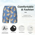 thumbnail image 5 of Haiem Corgi Mens Swim Trunks with Compression Liner 2 in 1 Swimming Shorts Stretch Swimwear Quick Dry,Board Shorts-Medium, 5 of 9