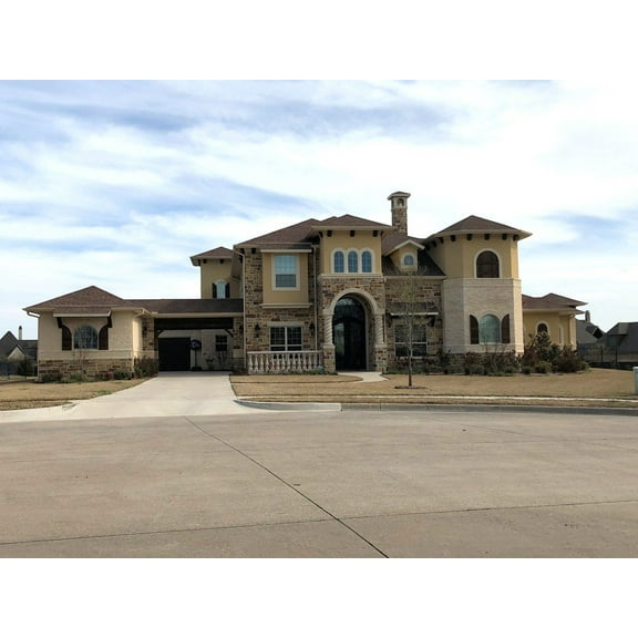 015-1042: Luxury Mediterranean 6 Bed, 5 Bath Luxury Home Plan, 4958 Sq Ft: Full Blueprints with License to Build by Home Plan Marketplace - Lesuto