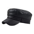 thumbnail image 1 of Boina con visera para mujer, gorra de violinista, gorra de marinero para yate, gorra de taxista para repartidor de periódicos para picnic Negro, 1 of 9