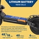 thumbnail image 2 of SMATEIGHT Scooter Eléctrico de Doble Motor para Adultos 2400W 40MPH 40Miles de Largo, Neumáticos E-Scooter de 10", 2 of 7