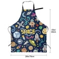 thumbnail image 2 of Kdxio Colorful Space Apron with Pockets Adjustable Kitchen Aprons for Men Women Waterproof Aprons for Cooking,Drawing,Crafting, Baking Household Cleaning, 2 of 8