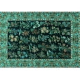 thumbnail image 1 of Ahgly Company Indoor Rectangle Animal Turquoise Blue Traditional Area Rugs, 7' x 10', 1 of 4
