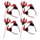 thumbnail image 2 of Halloween Horn Headbands & Trident Sticks 4 Sets Carnival Party Supplies for Fancy Dress, Cosplay & Spooky Costume Events Comfortable Fit Accessories, 2 of 5
