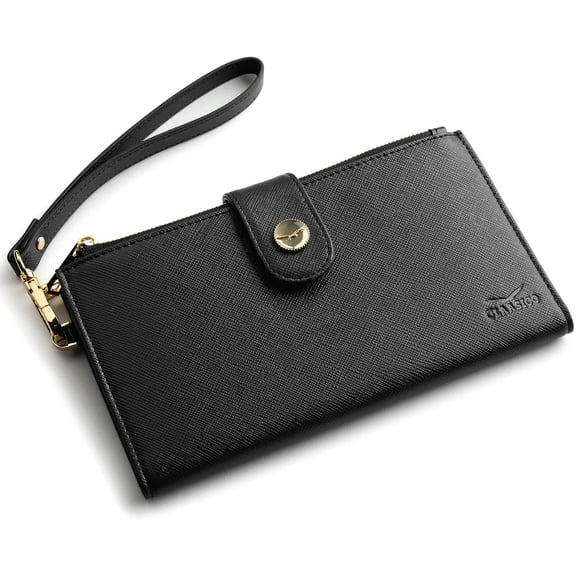Women's Luxury RFID Blocking Bifold Wallet | Multi Card Case Purse With Zipper Pocket