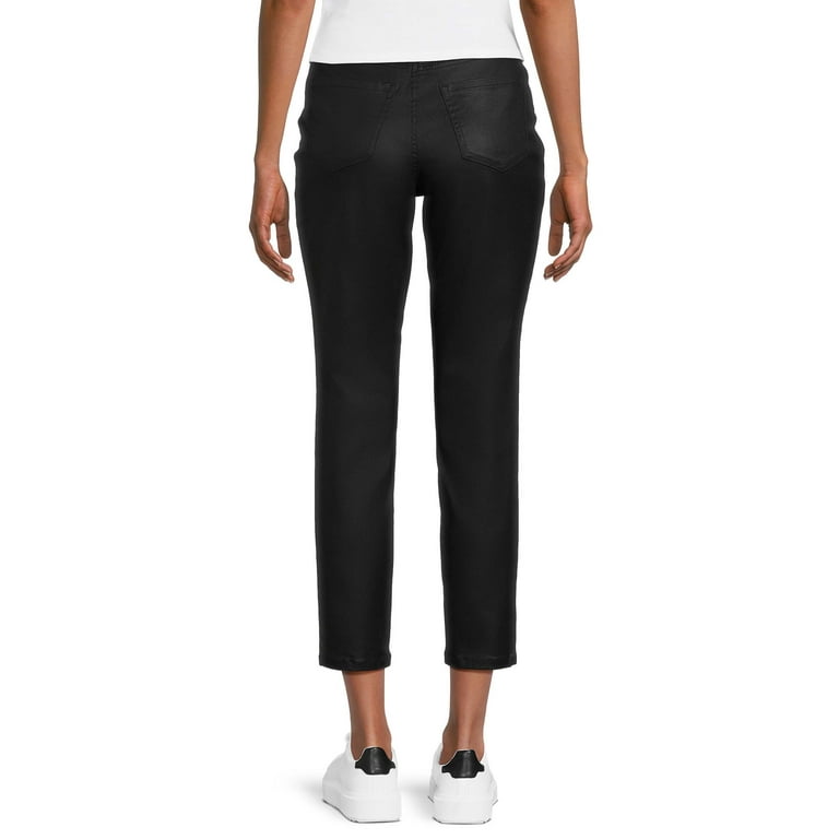 TrueSlim Women's Black Coated Jeggings (2) at  Women's Jeans