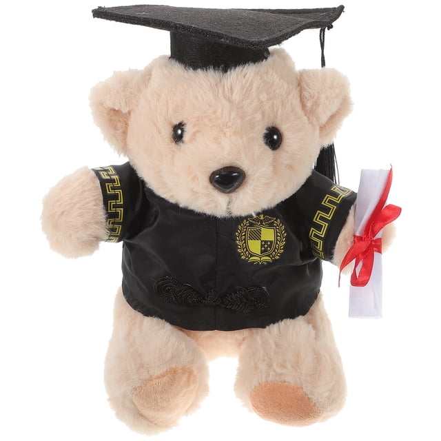 KAKOWELY Muñeco de peluche de oso de graduación, oso de peluche, regalo de graduación, lindo oso de peluche de doctor.