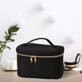 thumbnail image 6 of Travel Makeup Bag Lightweight Multifunctional Waterproof Portable Cosmetic Pouch Black square, 6 of 8