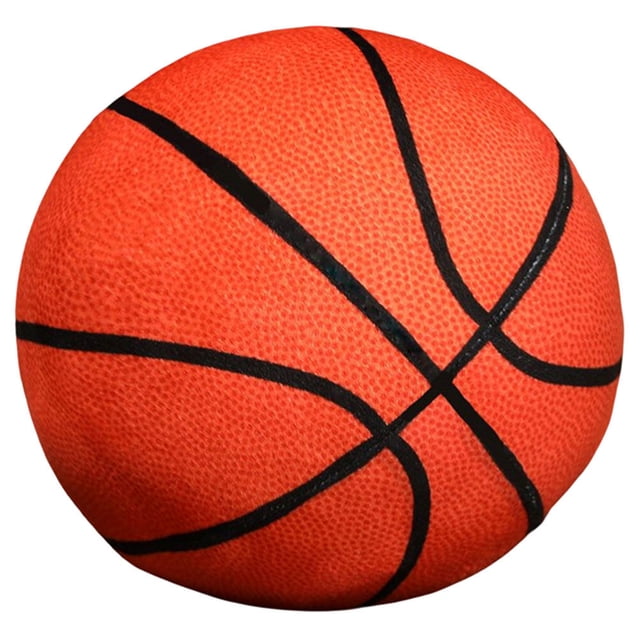 FELTECHELECTR Pelota de peluche de juguete, almohada de baloncesto rellena, almohada con temática de deportes de invierno, regalo de cumpleaños para niño, juguete de baloncesto