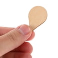 thumbnail image 2 of 50 discos de madera sin terminar en forma de lágrima para manualidades y decoración del hogar Rodajas de madera natural para pintar y decorar Beige, 2 of 7