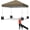 Khaki, variant on Kojooin Pop Up Canopy, 10'x10' Folding Canopy with 3 Highters Adjustable, Outdoor Event Shelter UPF 50+ Gazebo Portable Tents for Parties Beach Camping Wedding