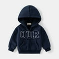 thumbnail image 2 of Vedolay Boys Fall Coats Little Girl's Button Down Crop Denim Jacket Coat Navy,100, 2 of 3