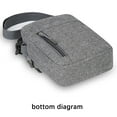 thumbnail image 4 of Men's Waterproof Nylon Crossbody Bag, Lightweight Shoulder Bag for Travel and Business, Casual Messenger Bag with Multiple Compartments, 4 of 11