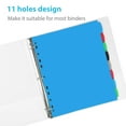 thumbnail image 5 of RYWESNIY 8 Tab Plastic Binder Dividers,Write and Erase Dividers for Binders, Multicolor, school supplies, 5 of 7