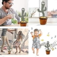 thumbnail image 4 of Juguete de cactus bailarín, juguete de cactus soleado que habla y repite cantando (120 canciones) QF, 4 of 5
