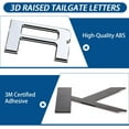 thumbnail image 3 of GHSDFBB Tailgate Inserts Letters Compatible for 2022 2023 Ford Maverick,3D Raised & Strong Adhesive Decals Letters Rear Emblem Decal Sticker Compatible for Maverick Accessories-Chrome Silver, 3 of 7