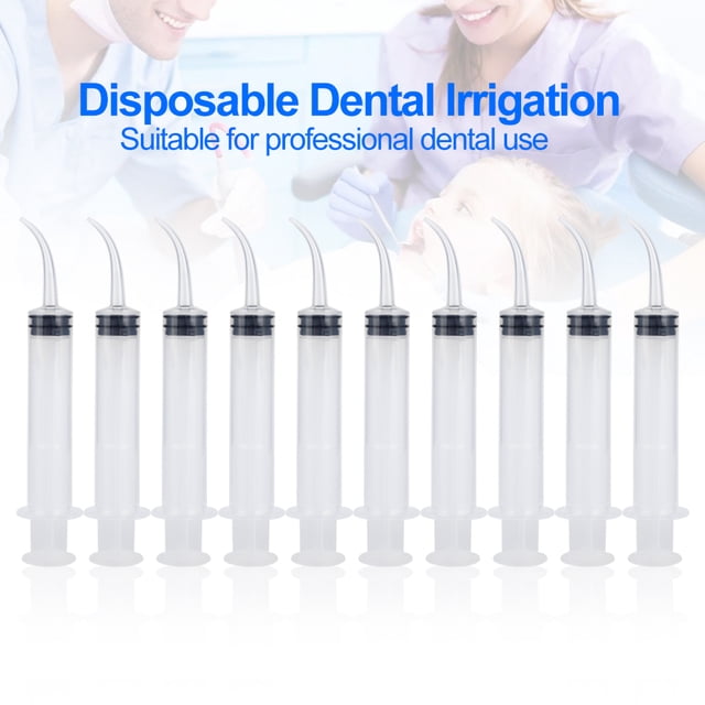 Irrigación Dental Irrigación Dental Desechable Jeringa Dental Jeringa De Punta Curva Irrigación De Punta Curva 10 Piezas Jeringa De Irrigación Dental Desechable Punta Curva ANGGREK Disposable Dental Irrigation