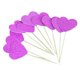 thumbnail image 1 of Yuarrent 30pcs Corazón de Patrón Recoger Adhesivo Fieltro Palillos Cóctel Sandwich Decoración del hogar Oro rosa esmerilado Yuarrent JJ17337-06, 1 of 6