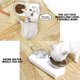 thumbnail image 5 of orejas de gato cuencos dobles transparentes para gatos y perros protección para el cuello cuencos dobles-cuencos transparentes Zhivalor LN-0536, 5 of 7