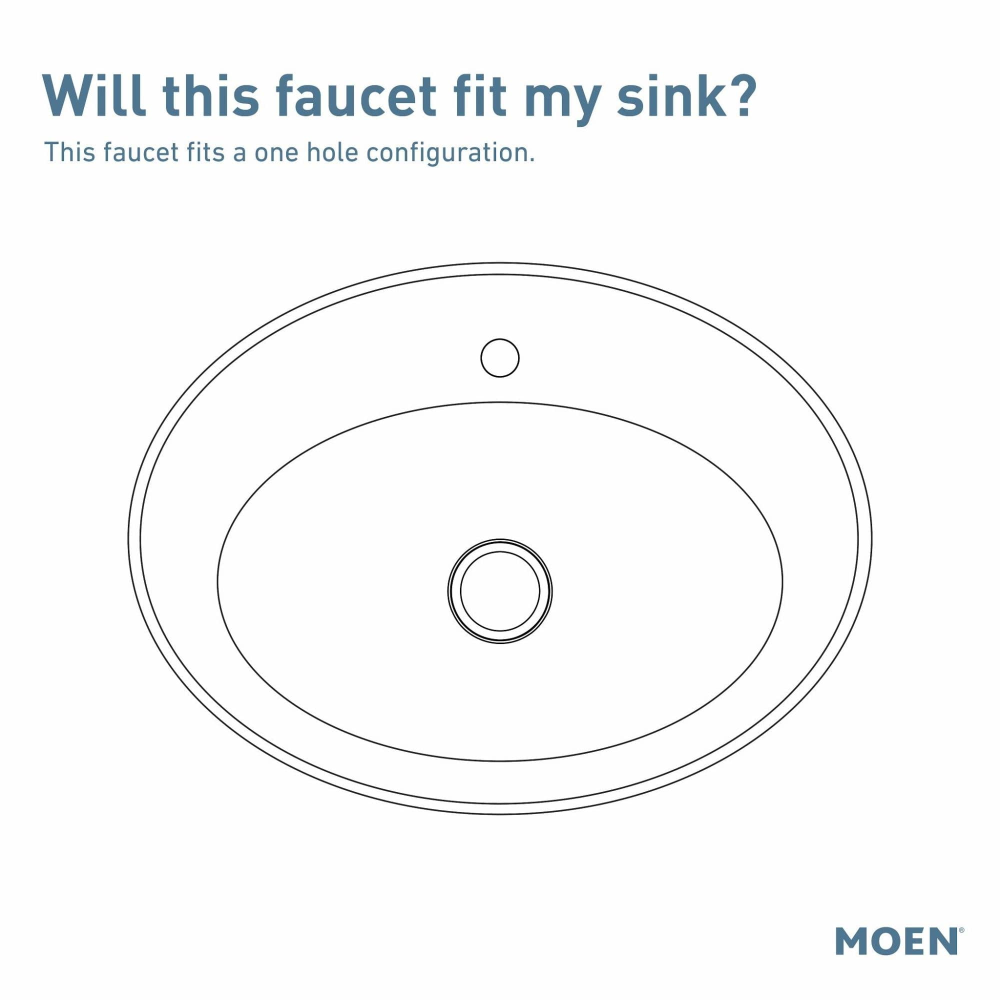 Moen S6981 Flara 1.2 GPM Single Hole Bathroom Faucet - Chrome