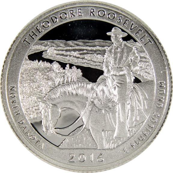 2016 S Theodore Roosevelt National Park Quarter Silver Proof 25c Coin