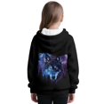 thumbnail image 3 of Pzuqiu Galaxy Wolf Boy's Hooded Sweatshirts 4-5 Lightness Comfortable Children's Long Sleeve Sweatshirt Practical Warm Fall Outfits Fashion Clothing Soft for Boys Teens Youth, 3 of 6
