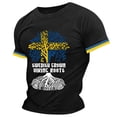 thumbnail image 2 of White T Shirts for Men Slim Fit Lightweight Slim Fit Crewneck Streetwear Tee Tops Athletic Running Gym Workout Short Sleeve Tee Shirts for Men, 2 of 3