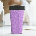 thumbnail image 6 of KLL Lilac Glittering Pattern Stainless Steel Vacuum Insulated Tumbler - Carry Insulated Coffee Mug - Reusable Insulated Cold Brew Iced Coffee Cup Thermos, 6 of 8