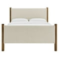 thumbnail image 6 of Platform Bed Frame, Full, Ivory White, Fabric, Hotel Bedroom, Modern Contemporary, HB38182, 6 of 9