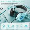 thumbnail image 5 of Gaming Headset for PC, Ps4, Ps5, Xbox Headset with 7.1 Surround Sound, Gaming Headphones with Noise Cancelling Mic RGB Light Over Ear Headphones for Xbox Series X/S, Switch, 5 of 7