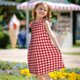 thumbnail image 5 of Fotbe Red Checkboard Vestido de Dormir para Niñas de 3 a 10 Años, Mangas Cortas, Estilo Princesa, Pijama Camisón con Mangas Voladas-X-Large, 5 of 6