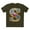 Army, variant on Letter Shirt, Shirt with Letters, Tee Shirt with Gold Letters