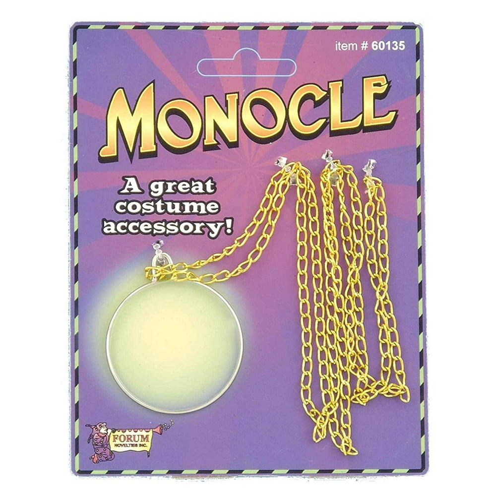 Deluxe Monocle Aristocrat Professor Eye Glass Monopoly Guy Mr. Peanut Costume