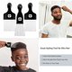 thumbnail image 4 of 3 Pack Metal Hair Pick - Afro Pick, Hair Pick, Metal Pick Comb, Detangle Wig Braid Hair Styling Comb, Hair Comb Pick, 4 of 4