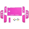 thumbnail image 2 of eXtremeRate DIY Replacement Shell Buttons for Nintendo Switch, Back Plate for Switch Console, Housing with Colorful Buttons for Joycon Handheld Controller - Clear Candy Pink [No Electronics Parts], 2 of 5