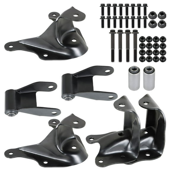 munirater Leaf Spring Shackle & Bracket Kit Set Rear Replacement for Ford Ranger 1986 1987 1988 1989 1900 1991 1992 1993 1994 1995 1996 1997