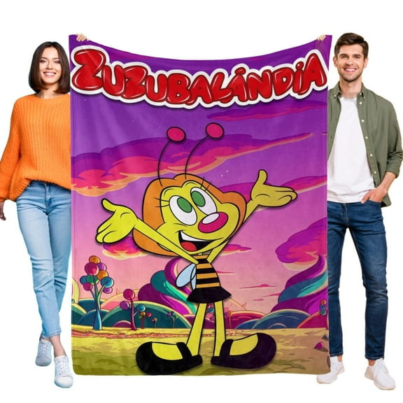 Zuzubalandia Blanket Flannel Sofa Bed Throw for Kids Birthday Gift