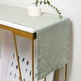 thumbnail image 1 of GFDYREE Linendo Hemstitch Linen Table Runner 14x72 Inches Long - Sea Green, 100% Pure Linen Fabric Tabletop Deco for Wedding,Party,Home, 1 of 4