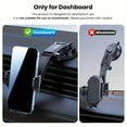 thumbnail image 4 of WIFKLSIIPG Universal Phone Mount Suction Cup Holder for Smartphones with Adjustable Grip and 360 Rotation for Driving Navigation, 4 of 8