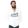 thumbnail image 3 of Fly Fishing Joke Cool Funny Fishermen Men's Big & Tall Graphic Zip Up Hoodie Brisco Brands 3X, 3 of 5