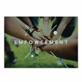 thumbnail image 1 of Empower Cutting Board, Concept of Progress Hands in Union Collaboration Young Adults Global Diversity, Decorative Tempered Glass Cutting and Serving Board, in 3 Sizes, by Ambesonne, 1 of 2