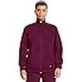 thumbnail image 3 of Cherokee Women's Infinity Zip Front Warm-up Jacket, Wine, 5X-Large, 3 of 4