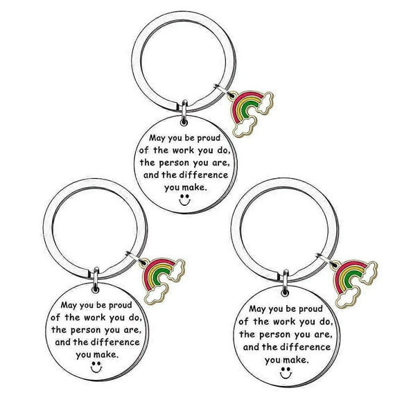 SQCLV 3 PCS Keychain Farewell Gifts for Coworkers Women Men Going Away Gift for Coworker Friends Colleague Leaving Gifts Retirement Gifts