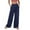 Blue, variant on Ramiter Women'S Pants Women Summer High Waisted Palazzo Pants Wide Leg Long Pant Trousers With Pocket Pink,M