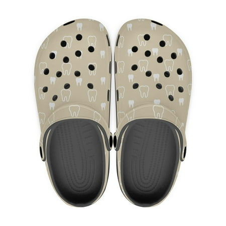 

Dental Theme Black Sole Clog Shoes