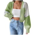 thumbnail image 2 of Pyhlmscde Women's Casual Knit Lightweight Short Outerwear Coats, Cardigan Sweaters For Women, Chunky Cardigan Sweaters For Women, Fall Sweaters For Women, 2 of 6