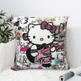 thumbnail image 6 of Hello Kitty Pillow Cover, Square Throw Pillow Cases For Couch Sofa Bed Living Room,Home Decorative, 20"X20", 6 of 9