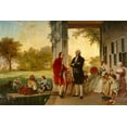 thumbnail image 2 of Rossiter and Mignot 14x11 White Modern Wood Framed Museum Art Print Titled - Washington and Lafayette at Mount Vernon-1784, 2 of 4