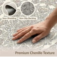 thumbnail image 6 of ODIKA Beige Motif Cream Interlocking Entryway Beetles Bathroom Pet Friendly & Kids Safe for Bedroom, Bedside, Nursery, 6 of 7